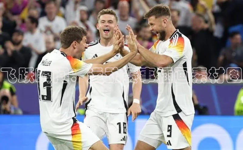 飞跃瞬间：运动赛事插画素材图